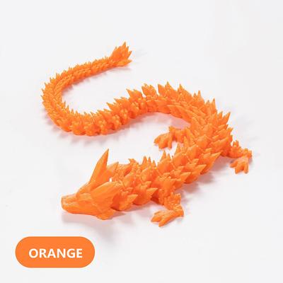 3D Printed Crystal Dragon Gem Dragon 3D Articulated Dragon Toys Rotatable and Dragon Chinese Flexible Realistic Ornament