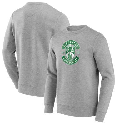 Hibernian Primary Logo Graphic Crew Sweatshirt – Sportgrau – Herren Image