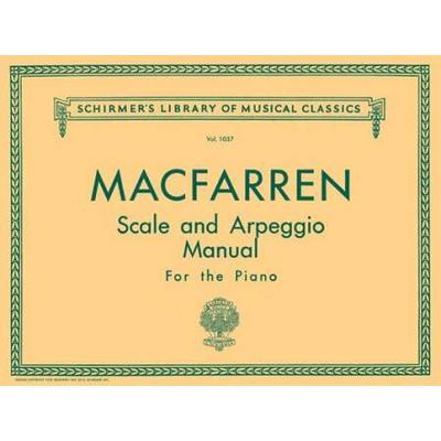 Scale And Arpeggio Manual: Schirmer Library Of Classics Volume 1037 Piano Technique