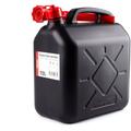 Jerrican carburant en plastique 10L AMiO, noir