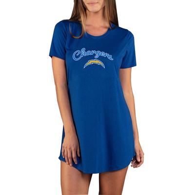 NFL Marathon Women's Nightshirt (Size XL) Los Angeles Chargers, Polyester,Rayon