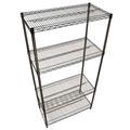 Stainless steel Wire Shelving Starter Bay - 4 Shelves - 1820 x 1070 x 610mm