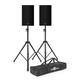 Yamaha CZR15 15 Passive PA Speaker Pair with Stands