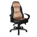 Topstar Bürostuhl Chefsessel Speed Chair inkl. Armlehnen schwarz/hellbraun