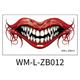 Holiday sales Lmueinov 2024 New Halloween Prank Makeup Temporary Halloween Clown Horror Mouth Stickers Removable And Realistic Temporary Kit Halloween Makeup Props Gift For kids