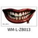 Holiday sales Lmueinov 2024 New Halloween Prank Makeup Temporary Halloween Clown Horror Mouth Stickers Removable And Realistic Temporary Kit Halloween Makeup Props Gift For kids