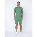 Luke 1977 Mens Trous Short Tracksuit Set in Green - Size Medium