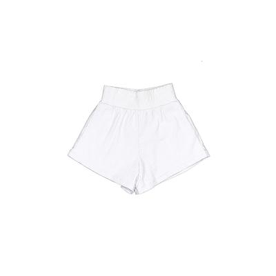 Five Dance Wear Shorts: White Solid Bottoms - Kids Girl's Size X-Large - Light Wash