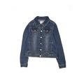 Justice Denim Jacket: Blue Print Jackets & Outerwear - Kids Girl's Size 14