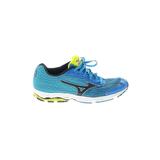 Mizuno Sneakers: Activewear Platform Activewear Blue Print Shoes - Women's Size 8 1/2 - Almond Toe