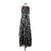 Betsy & Adam Cocktail Dress - Midi High Neck Sleeveless: Black Dresses - New - Women's Size 10