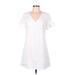 Ann Taylor LOFT Casual Dress - Shift: White Dresses - Women's Size 6