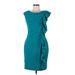 Calvin Klein Cocktail Dress - Sheath: Teal Dresses - Women's Size 6