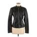 Kenneth Cole REACTION Faux Leather Jacket: Black Jackets & Outerwear - Women's Size Medium