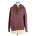 H&M Pullover Hoodie: Burgundy Solid Tops - Women's Size Medium