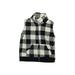 Carter's Vest: Gray Checkered/Gingham Jackets & Outerwear - Size 18 Month