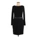 Lauren by Ralph Lauren Casual Dress: Black Dresses - Women's Size 8