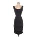 Express Casual Dress - Party V-Neck Sleeveless: Black Dresses - Women's Size X-Small