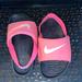 Nike Shoes | Nike Kawa Sling Back Slides Size 9c Pink And Black | Color: Black/Pink | Size: 9g