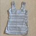 Lululemon Athletica Tops | Lululemon Tank With Built In Bra. | Color: Silver | Size: 6