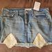 Free People Skirts | Free People Nwt M Distressed Skirt | Color: Blue | Size: 8