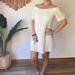 American Eagle Outfitters Dresses | American Eagle Off The Shoulder Mini Dress Boho Crochet Lace Off White Small | Color: Cream/White | Size: S