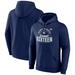 Men's Fanatics Branded Navy UConn Huskies 2024 NCAA Basketball Tournament March Madness Sweet Sixteen Defensive Stance Pullover Hoodie