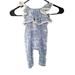 Jessica Simpson One Pieces | Jessica Simpson 3-6 Months Blue Paisley Lace Ruffle Romper Outfit Girls | Color: Blue/White | Size: 3-6mb