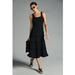 Anthropologie Dresses | Nwt By Anthropologie The Blythe Square-Neck Tiered Dress In Black Xxs | Color: Black | Size: Xxs