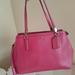 Coach Bags | Nwt Coach Crossgrain Leather Christie Satchel Shoulder Bag Small Carryall | Color: Pink/Silver | Size: Os