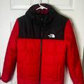 The North Face Jackets & Coats | Boys The North Face Reversible Mount Chimbo Jacket Red/Plaid Size Large 14/16 | Color: Black/Red | Size: Large 14-16