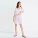 Madewell Dresses | Nwot Madewell Rose Stripe Cold Shoulder Dress | Color: Silver | Size: Xl