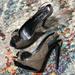 Jessica Simpson Shoes | Jessica Simpson Bow Tie Heels Size 8 | Color: Black/Gold | Size: 8