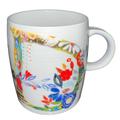 Anthropologie Kitchen | Anthropologie Coffee Mug Tea Starla M. Halfmann Letter D Monogram Floral Cup | Color: Red/White | Size: Os