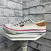 Levi's Shoes | Levi’s Stan Buck Low Top White Canvas Sneakers | Color: Red/White | Size: 7