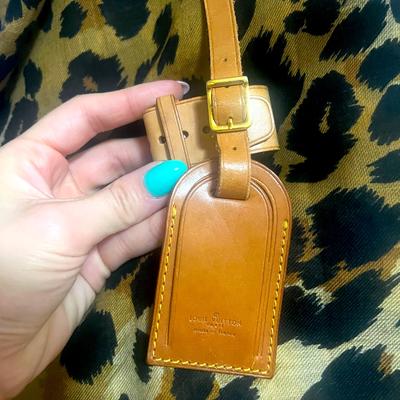 Louis Vuitton Other | **Authentic Louis Vuitton Luggage Tag** | Color: Tan | Size: Os