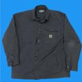 Carhartt Jackets & Coats | Carhartt Rigby Canvas Fleece Lined Shirt Jacket Large Mens Grey Shacket 102851 | Color: Gray | Size: L