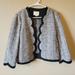 Kate Spade Jackets & Coats | Kate Spade Black White Scalloped Tweed Style Blazer Jacket | Color: Black/White | Size: 6