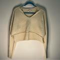 Urban Outfitters Tops | **Brand New** Urban Outfitters Ivory Colored Crop Sweater Ladies Size Xs | Color: Cream | Size: Xs