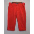 Levi's Pants & Jumpsuits | New Levi's Women's Cropped High-Rise Capri Jeans Rolled Hem Coral Denim Size 6 | Color: Pink/Red | Size: 6
