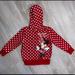 Disney Shirts & Tops | Disney’s Minnie Mouse Too Cute Red White Polka Dot Zipper Hoodie Sz 3t | Color: Red/White | Size: 3tg