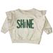 Jessica Simpson Shirts & Tops | Jessica Simpson Baby Girls Long Sleeve Sweatshirt Size 12 Months | Color: Cream/Green | Size: 12mb