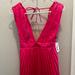 Jessica Simpson Dresses | Hot Pink Low Cut Dress- Jessica Simpson | Color: Pink | Size: S