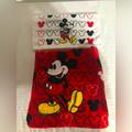 Disney Bath | Disney Mickey Mouse Kids Bath Set Includes Wash Cloth And Towel | Color: Red/White | Size: Os