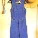 J. Crew Dresses | J Crew Nautical Spring Summer Sleeveless Dress / Gold Back Zip / Pockets / Xxs | Color: Blue | Size: Xxs