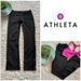 Athleta Pants & Jumpsuits | Athleta Running Workout Reflective Track Straight Leg Athletic Gym Pants Black | Color: Black | Size: Xs