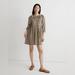 Madewell Dresses | Madewell Gingham Collared Puff-Sleeve Mini Dress | Color: Green | Size: L