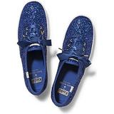 Kate Spade Shoes | New! Keds X Kate Spade New York Glitter Dipped Satin Lace Sneakers, Navy | Color: Blue | Size: 9