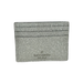 Kate Spade Bags | Kate Spade New York Women's Glimmer Glitter Small Slim Card Holder (Lunar Light) | Color: Silver | Size: Os