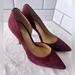 Michael Kors Shoes | Michael Kors Flex Suede D'orsay Heel Size 6 Burgundy | Color: Red | Size: 6